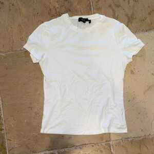 Theory Classic White Short Sleeve Tee